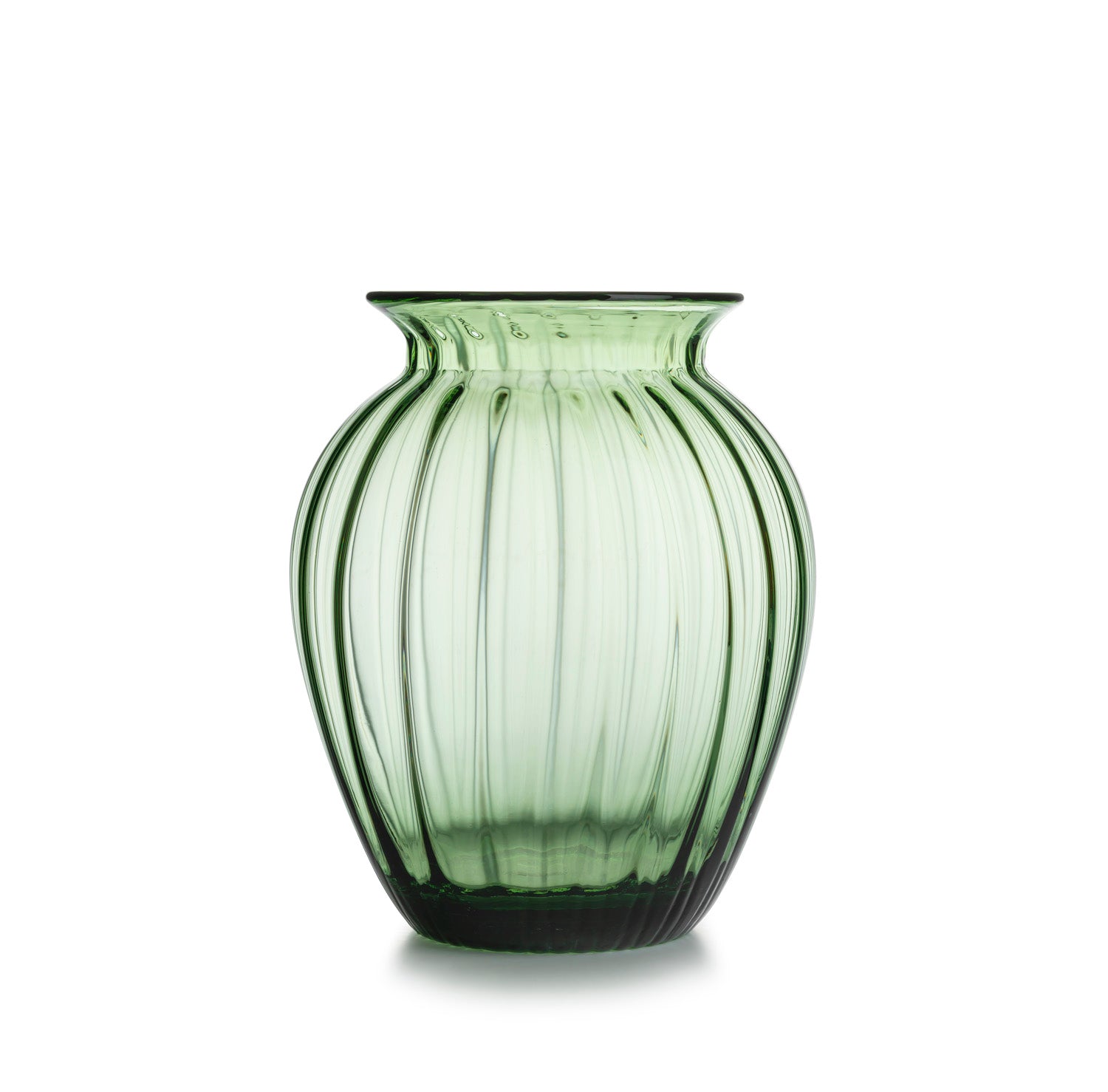 EMILY OPTIKK VASE 26,5 CM GRØNN
