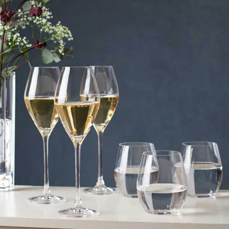 odysse champagneglass og vannglass