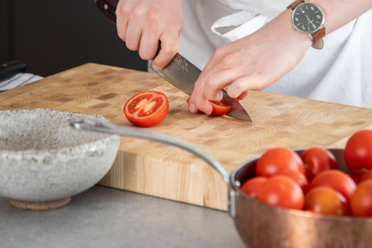 Hjemmelaget tomatsaus på Norgesglass