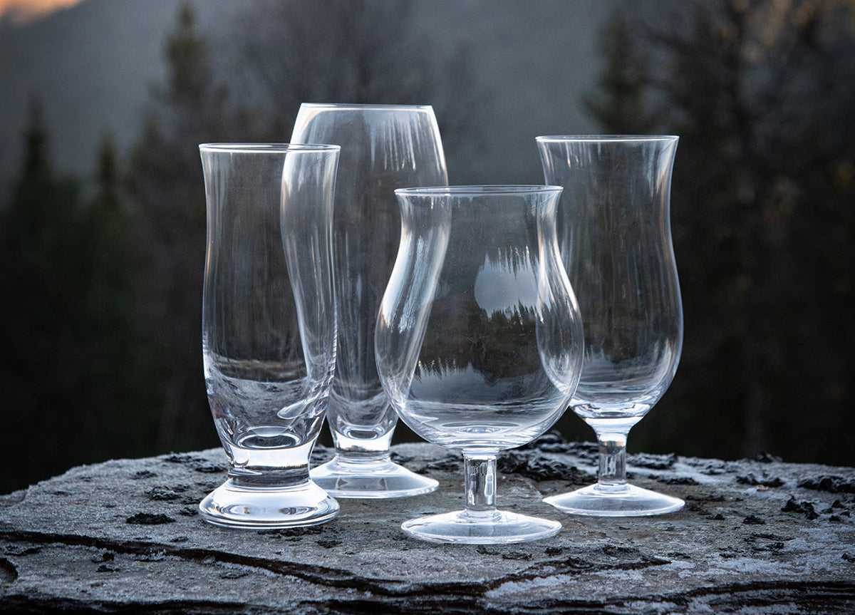 Augustin ølglass fra Hadeland Glassverk tilpasset ulike ølsorter