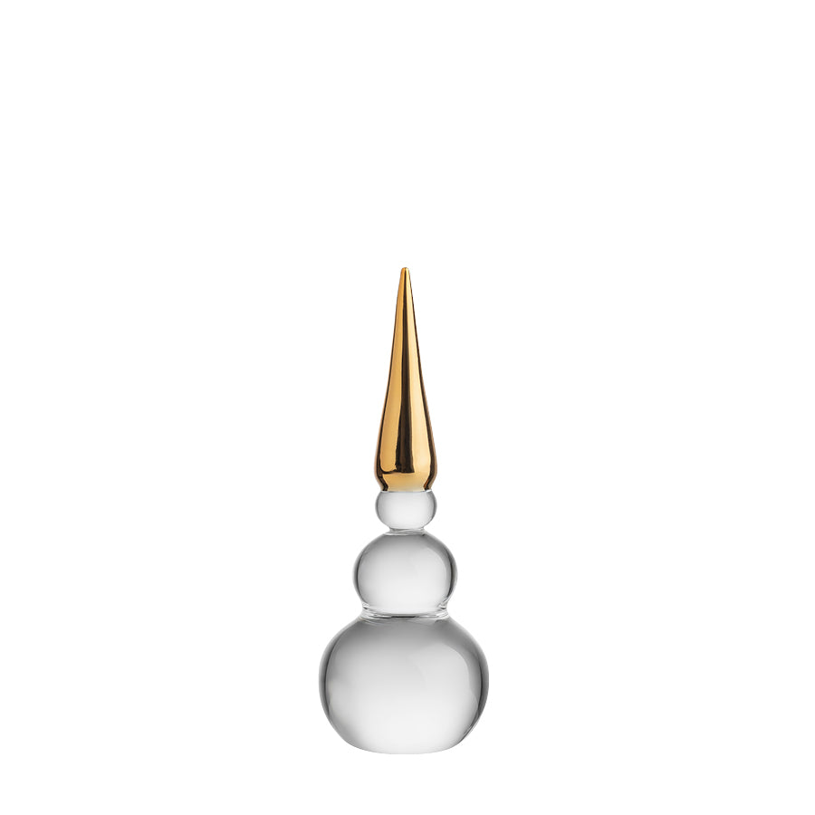 SNØMANN NISSE GULL 12,5 CM