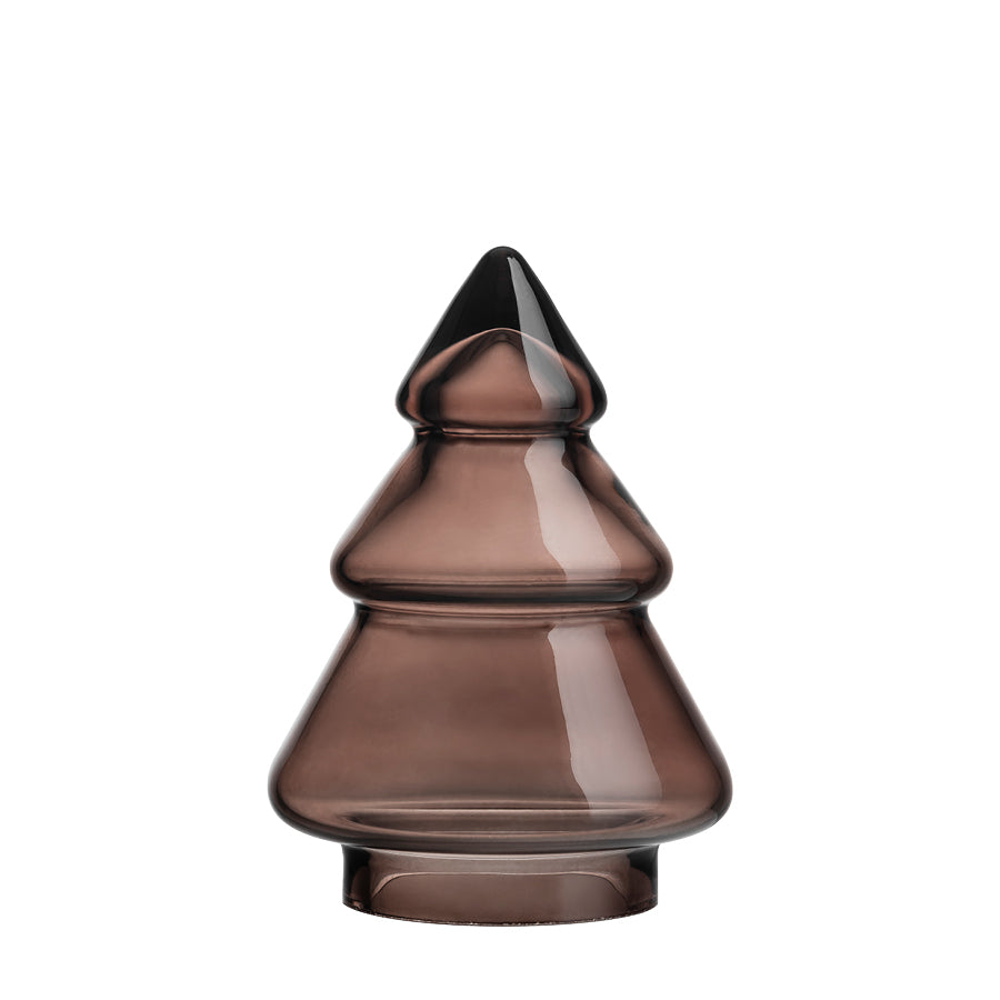 GLASSTRE GLATT MØRK KAKAO 12,7CM