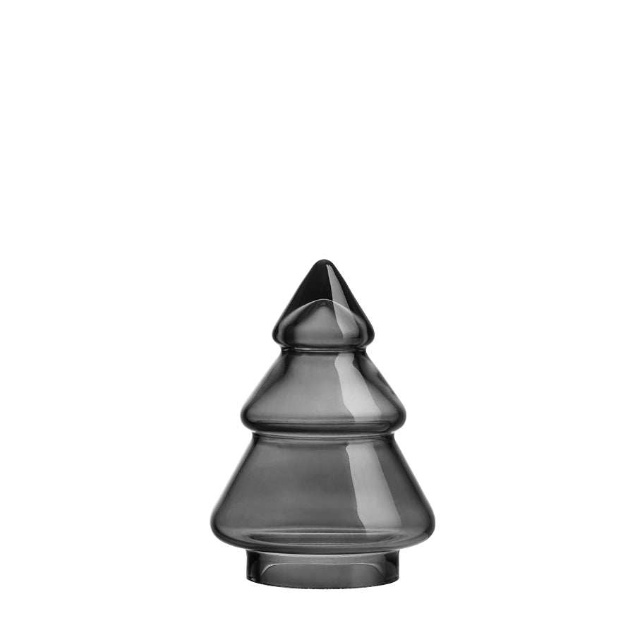 GLASSTRE RØKGRÅ 9,8 CM
