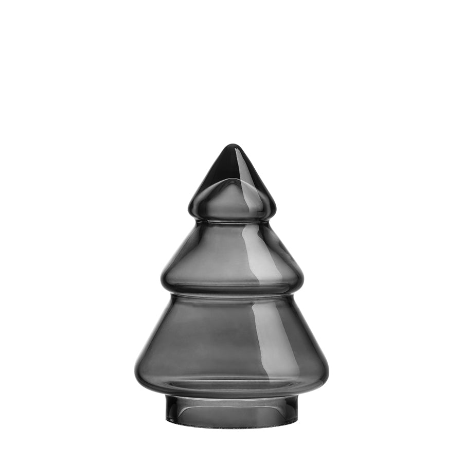 GLASSTRE RØKGRÅ 11,5 CM