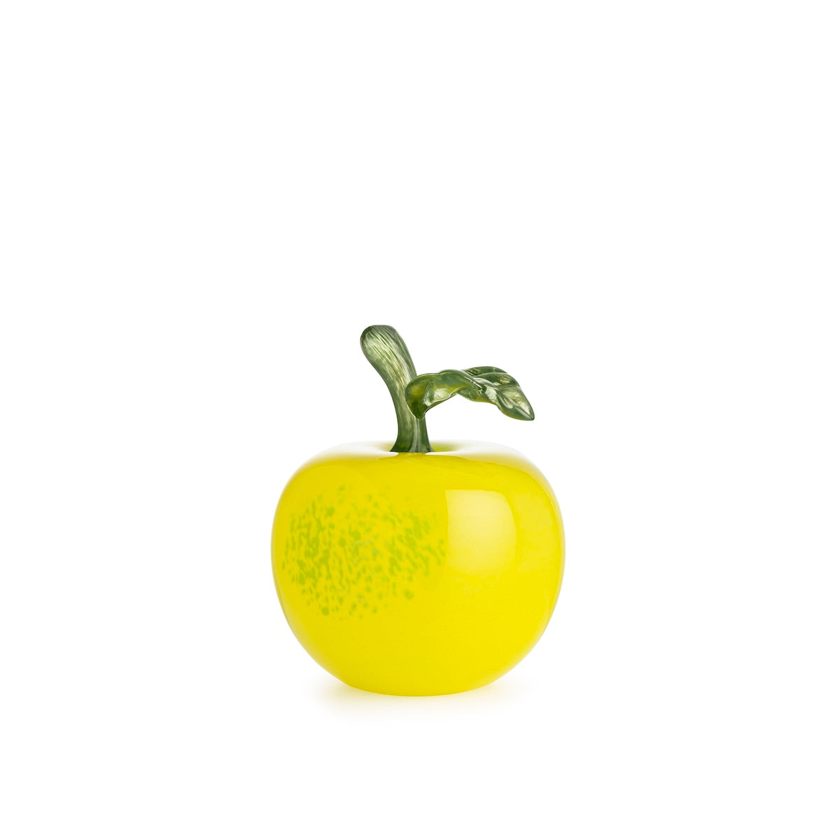 GLASS APPLE YELLOW 11 CM