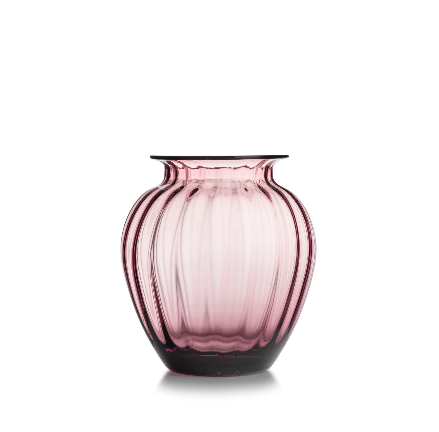 EMILY OPTIKK VASE 23 CM ROSA