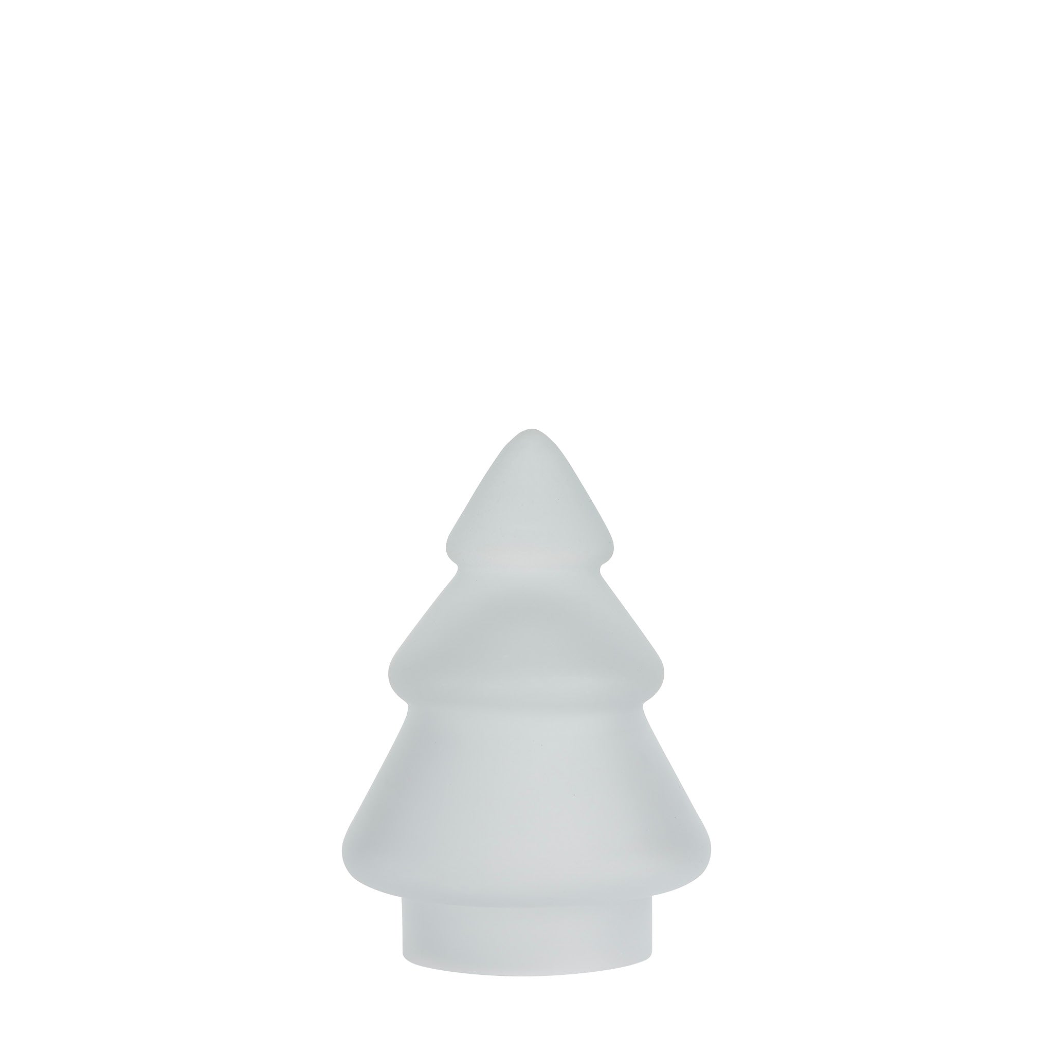 GLASSTRE FROSTET HVIT 9,8 CM
