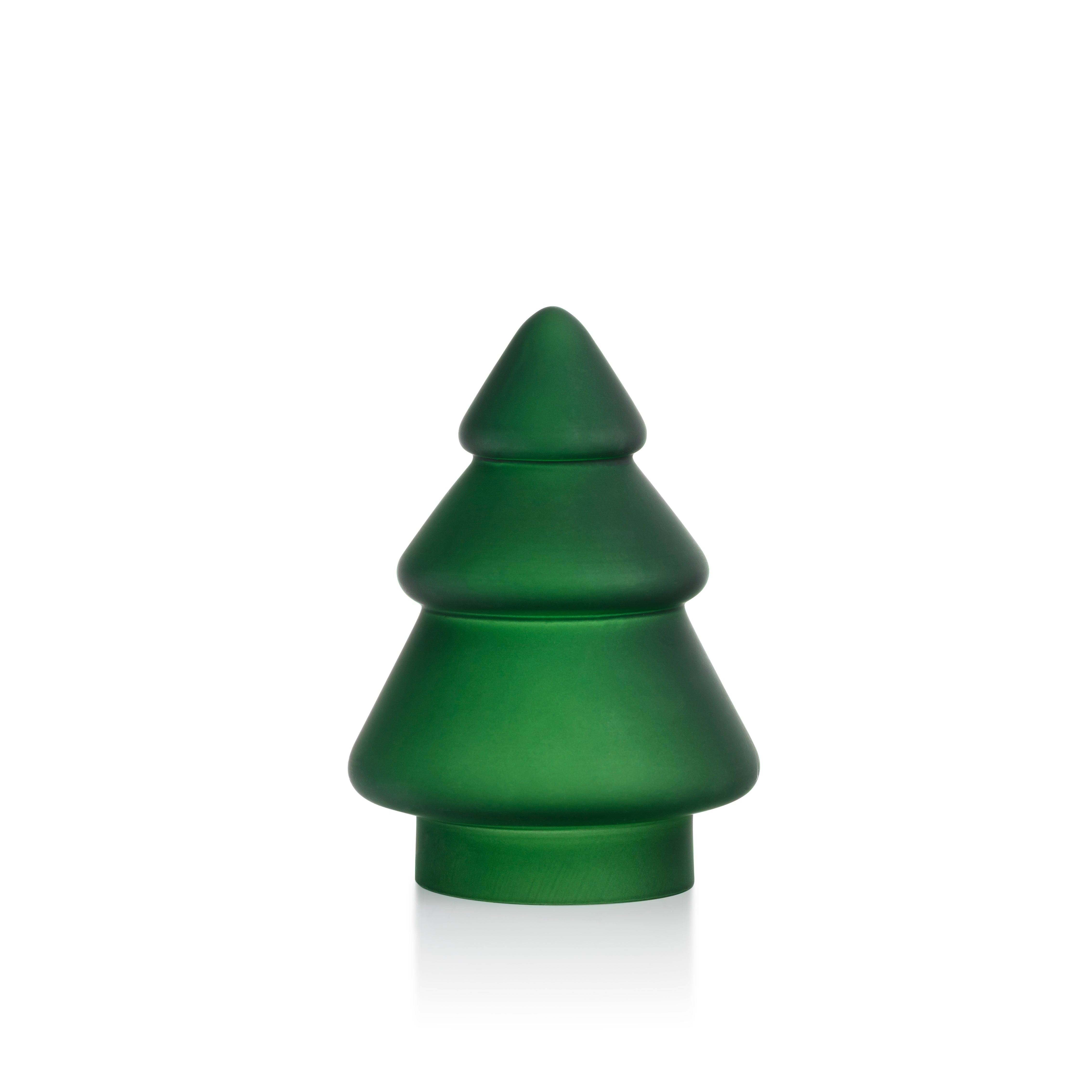 GLASSTRE  FROSTET GRØNN 12,7 CM