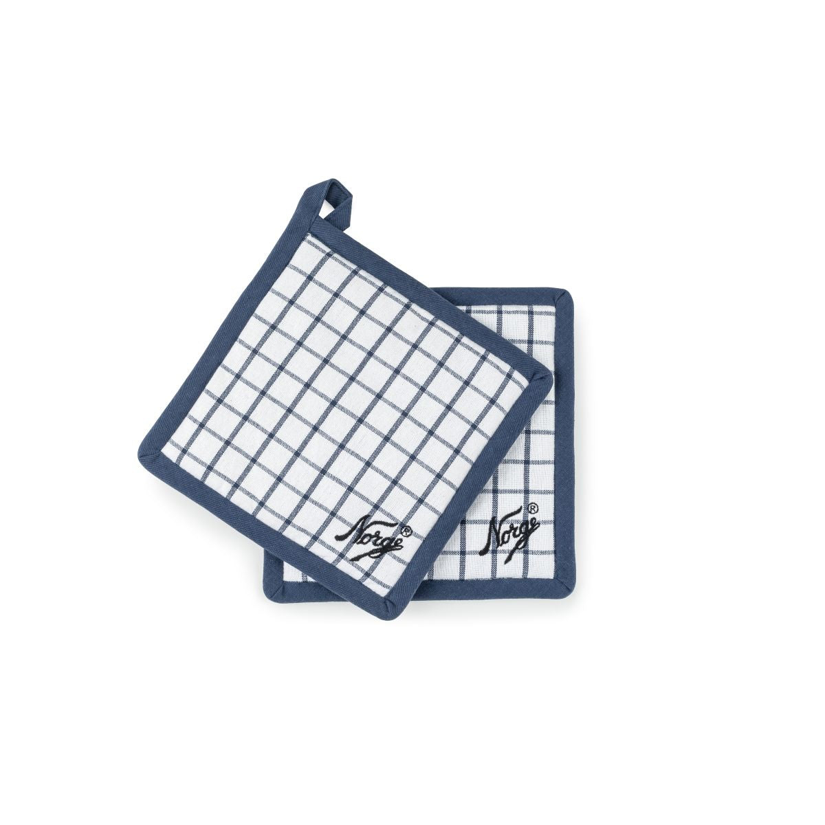 NORGESGLASSET GRYTEKLUT 20x20 CM 2PK BLÅ