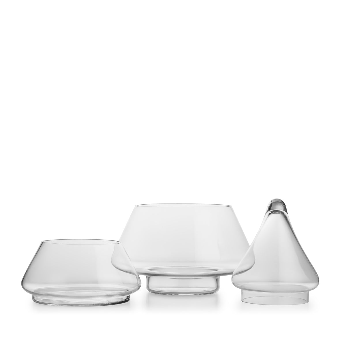 GRAN GLASSKRUKKE MED LOKK 38 CM KLAR