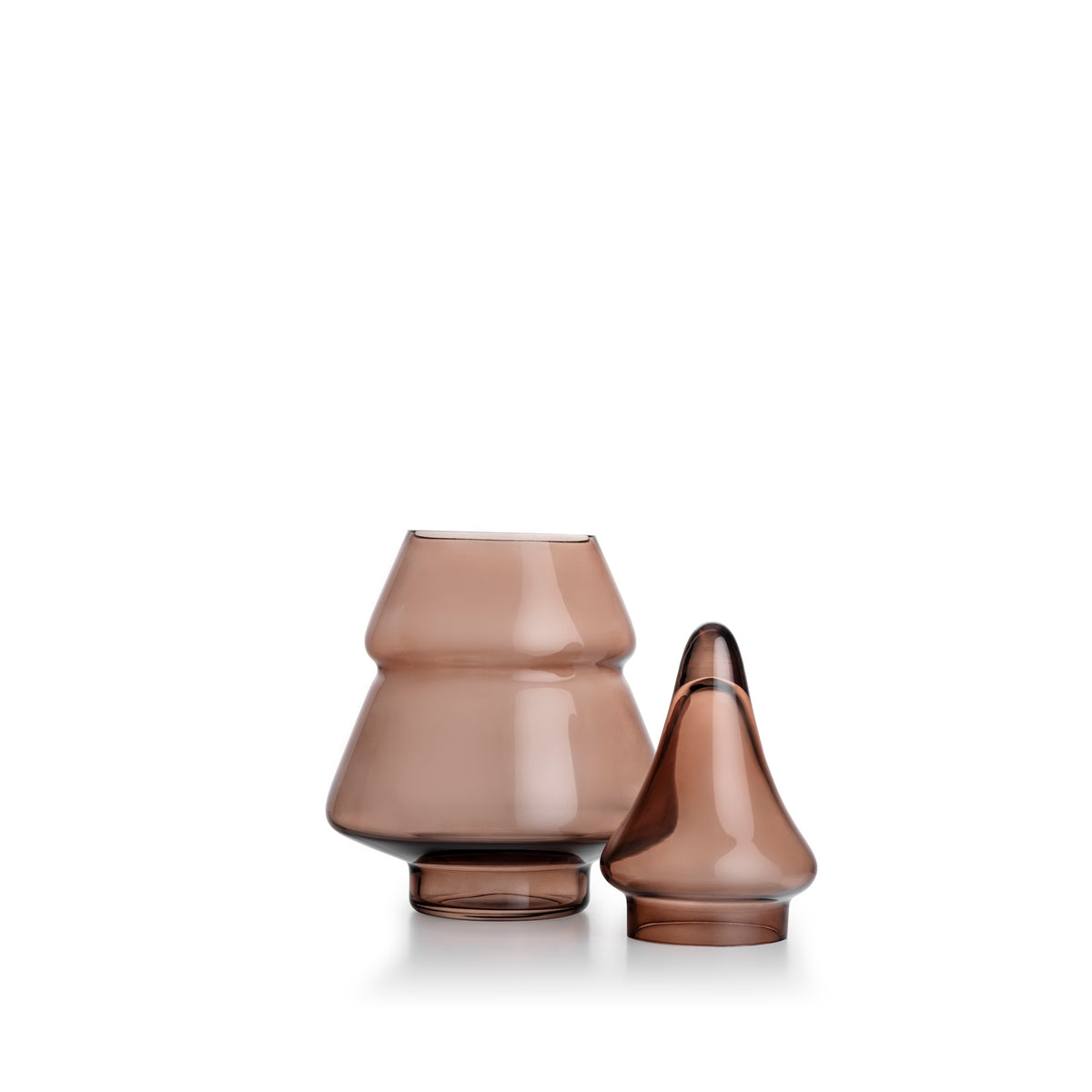 GRAN GLASSKRUKKE MED LOKK 25,5 CM KAKAO
