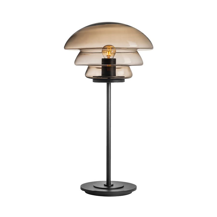 BORDLAMPE 4006 KAKAO MED SORT METALLFOT