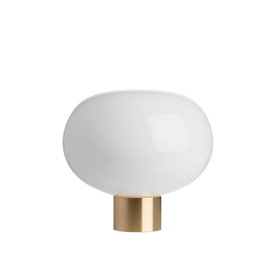 BORDLAMPE 4169 SMALL HVIT M. MESSING SOKKEL