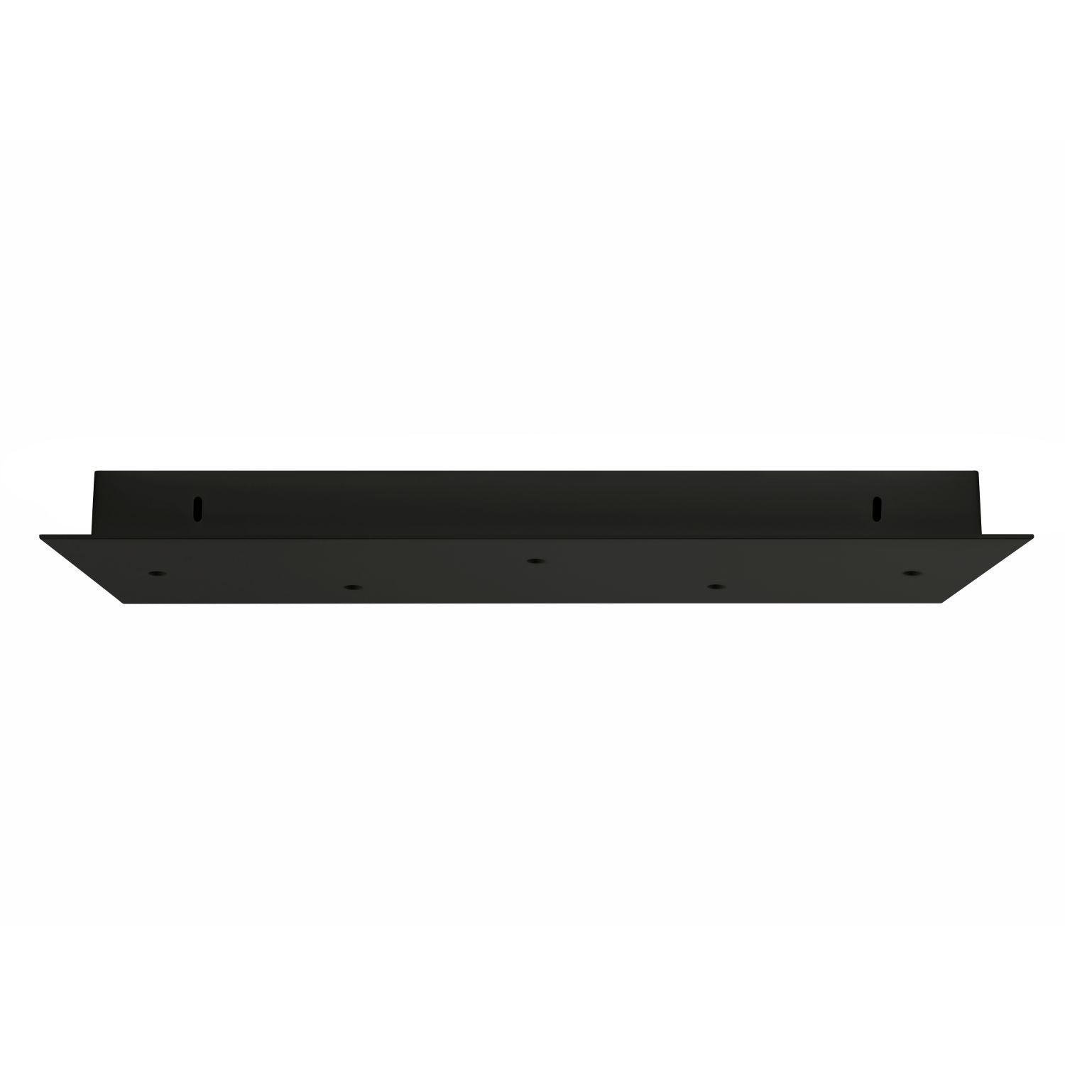 CANOPY BLACK RECTANGULAR 500X200MM 5-HOLE