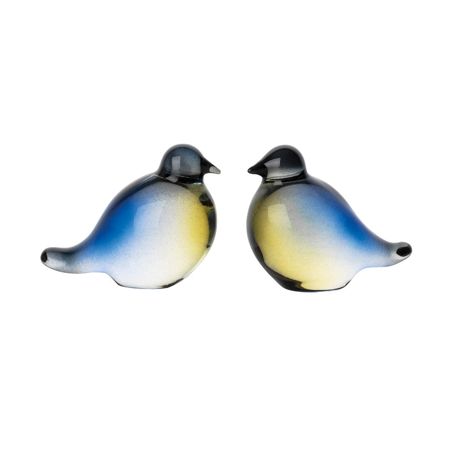 BLÅMEIS GLASSFIGUR 6CM 2PK