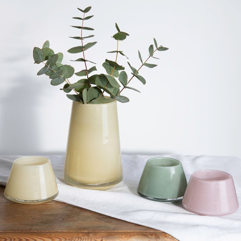 DUGG TEALIGHT HOLDER 9 CM YELLOW