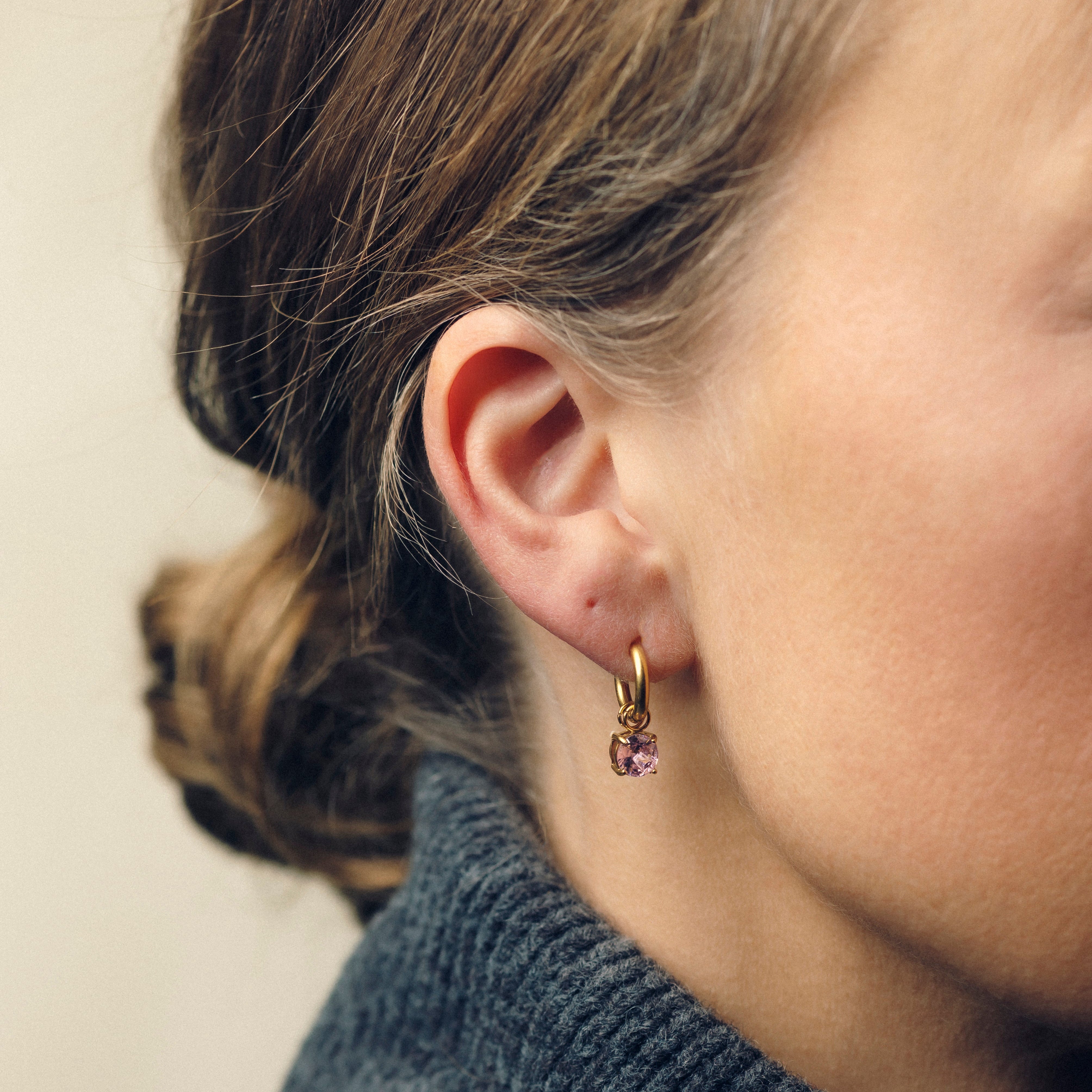 LIA ØREDOBBER LYS ROSA