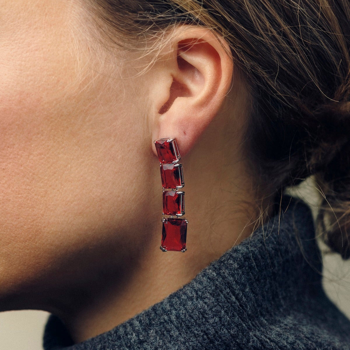 GLØR ØREDOBBER RØD LANGE