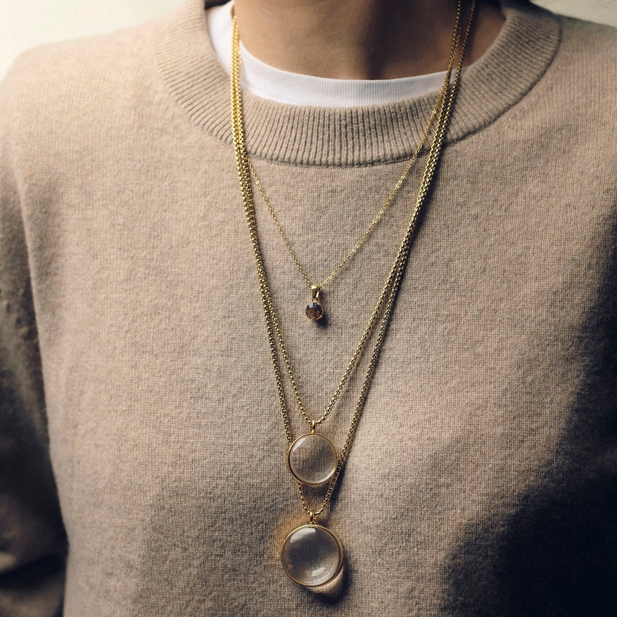 LUME LANGT HALSKJEDE GULL MEDIUM