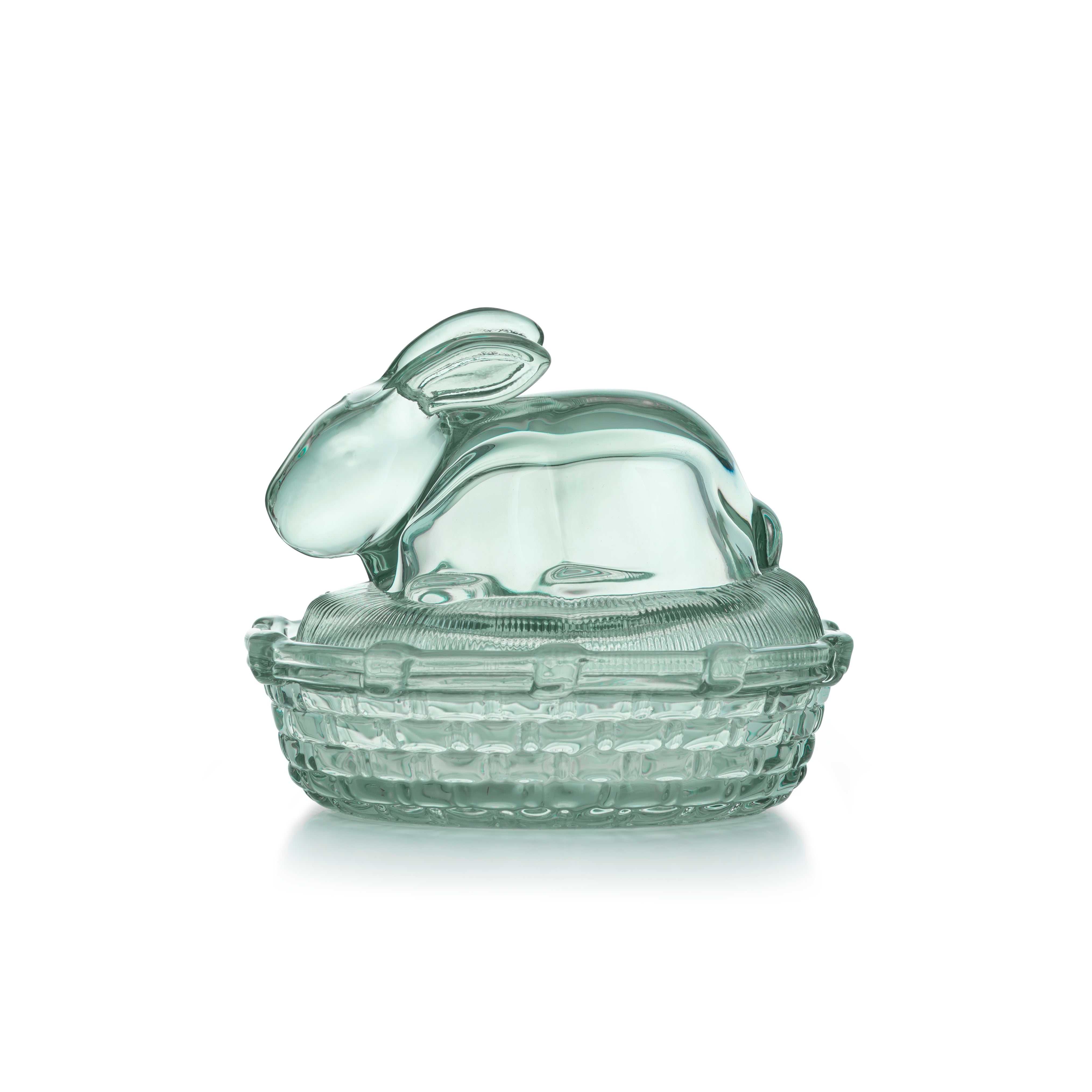 GLASS BOWL WITH BUNNY LID 11 CM