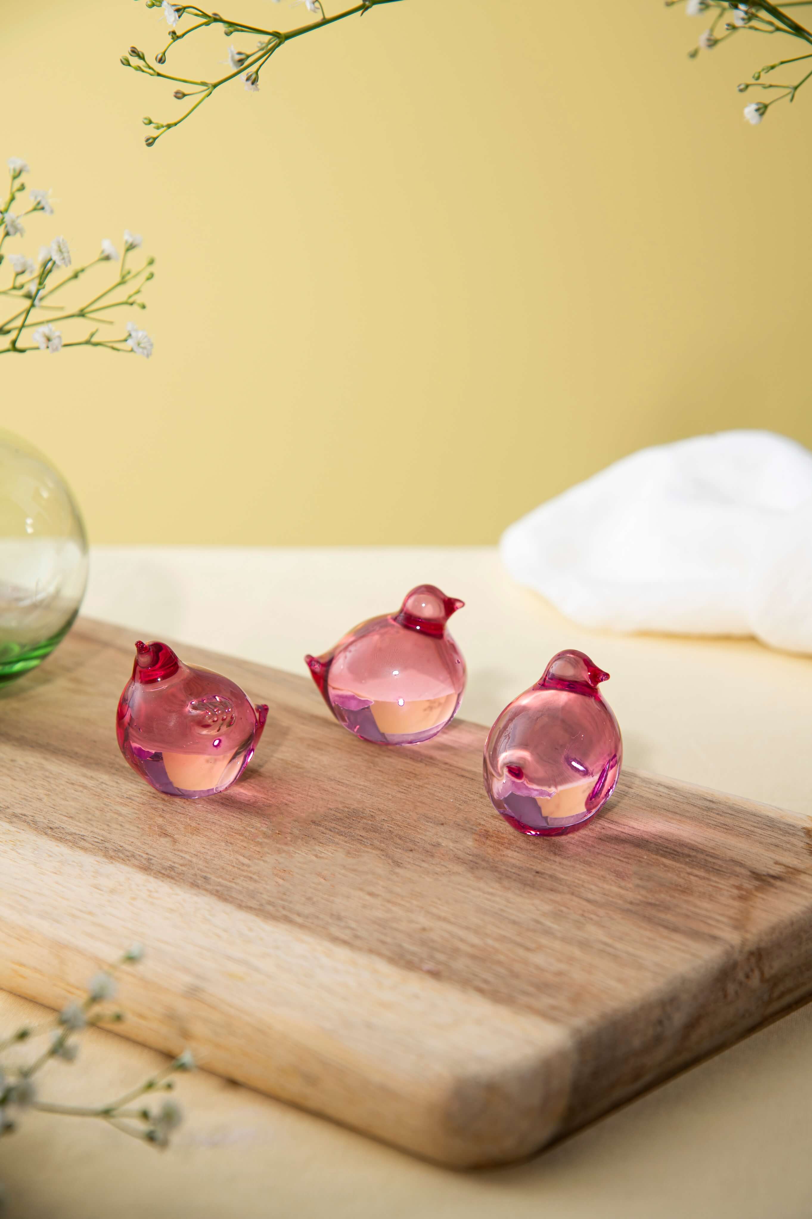 CHICKS 3 PCS 4 CM PINK