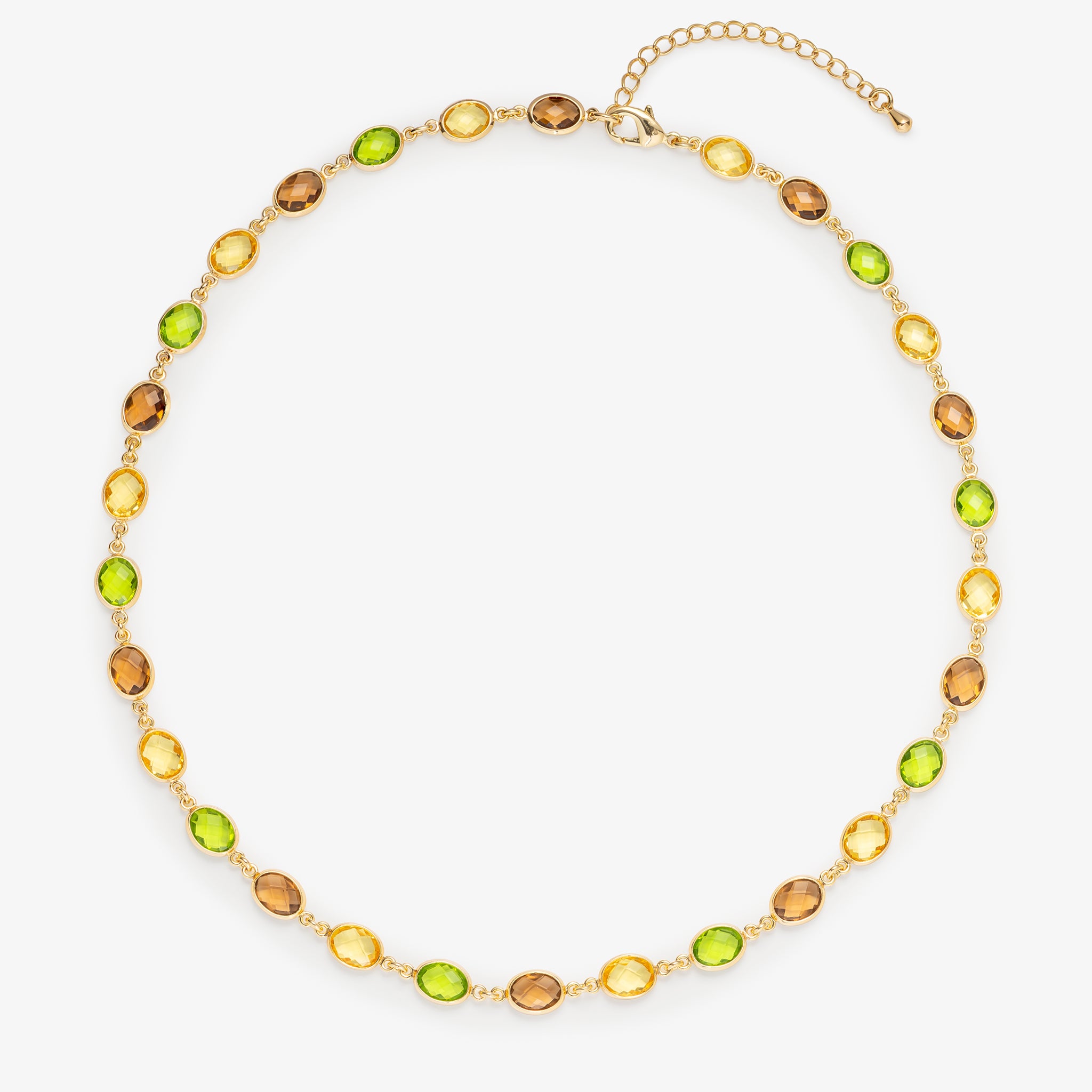 LYSNE NECKLACE WITH YELLOW GLASS