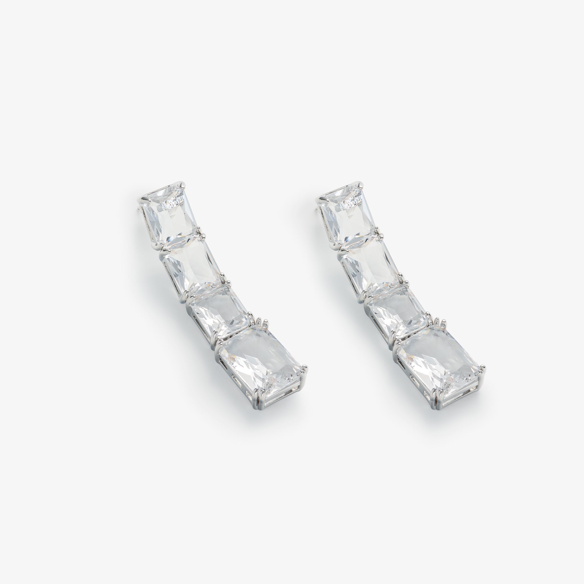 GLØR EARRINGS CLEAR LARGE