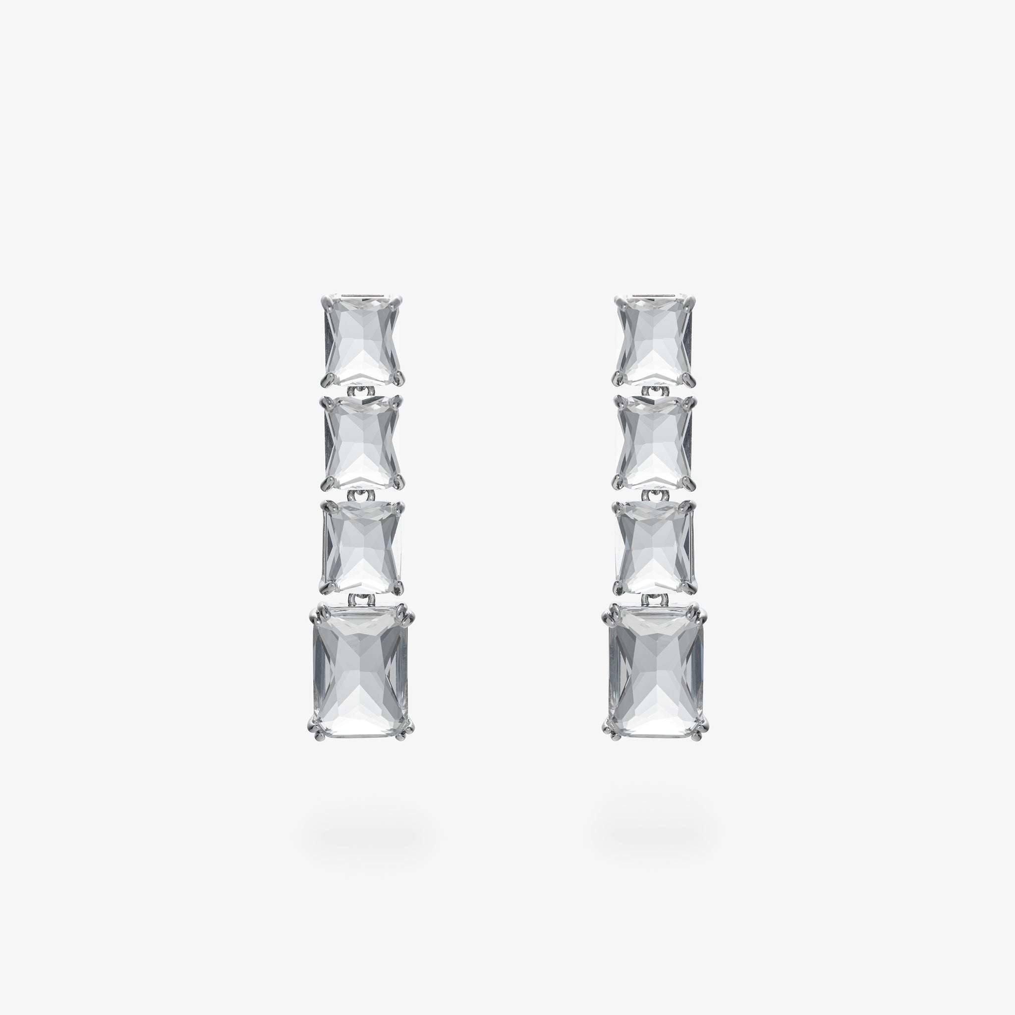 GLØR EARRINGS CLEAR LARGE