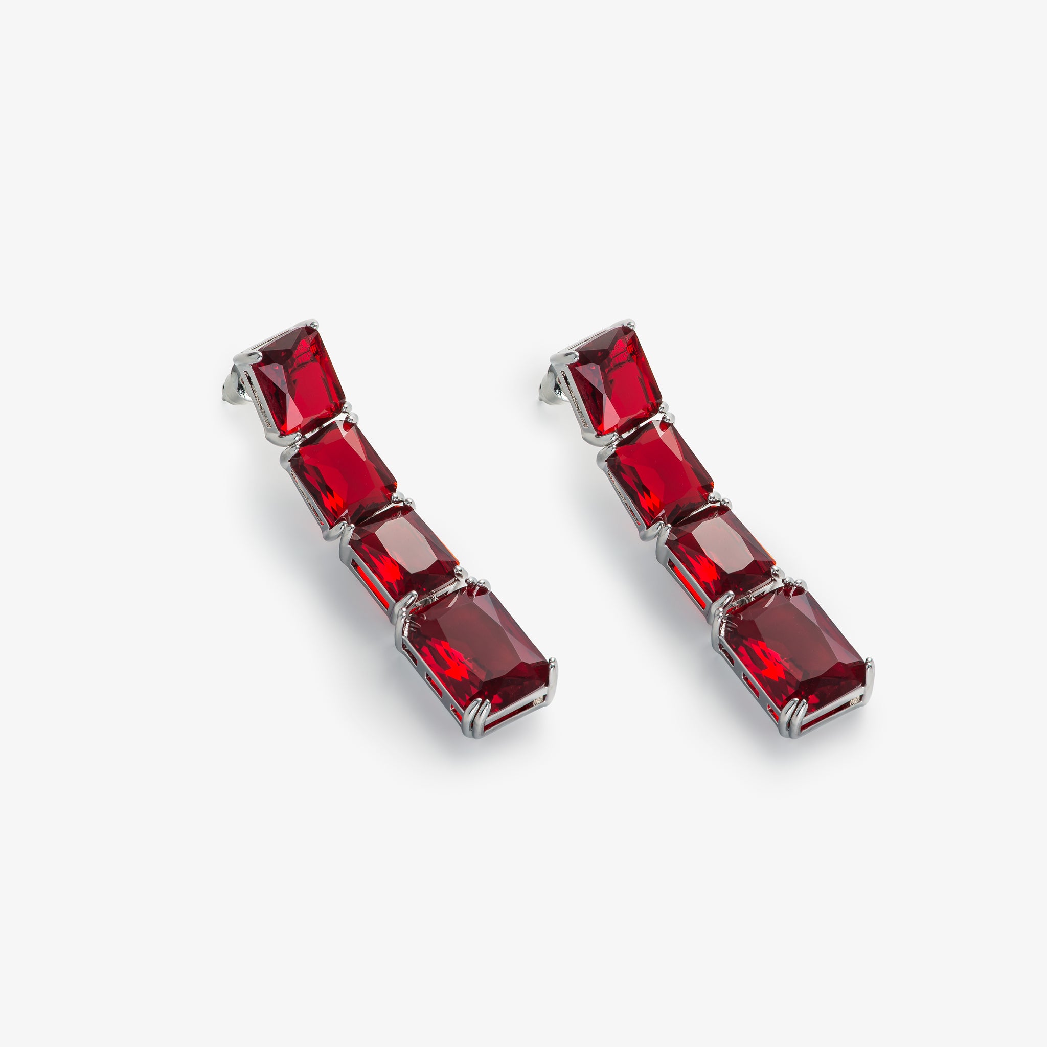 GLØR EARRINGS RED LARGE