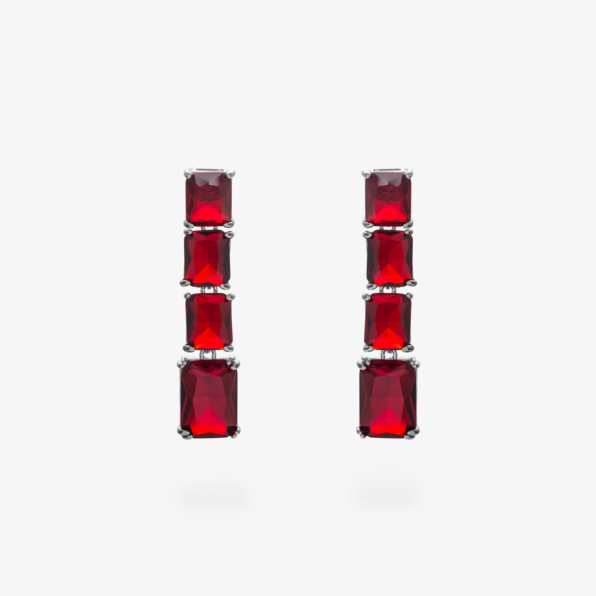 GLØR EARRINGS RED LARGE