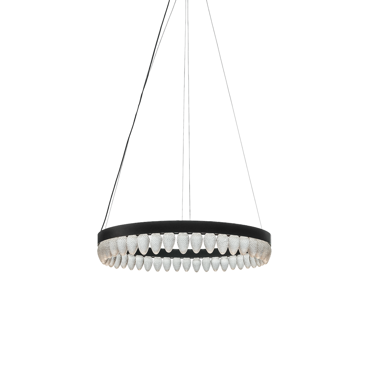 CRYSTAL PINECONE LAMP ROUND 1000MM