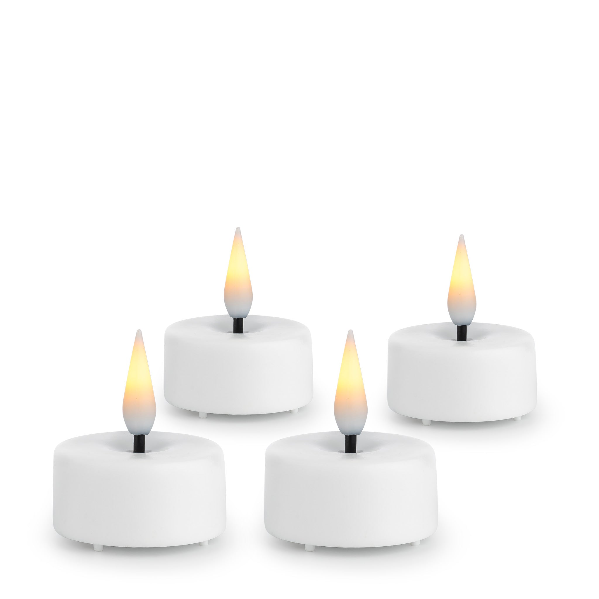 T-LYS LED 3,4X4,5 CM HVIT 4 PK M/BATTERI