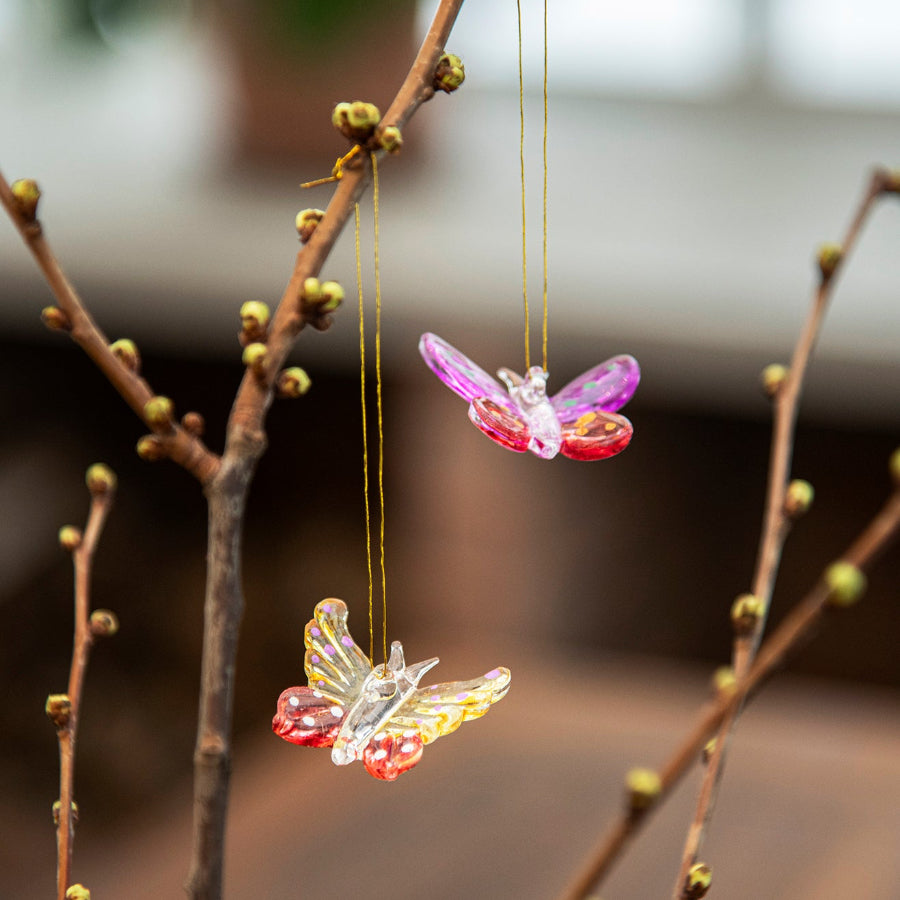 BUTTERFLIES HANGING 6 PCS