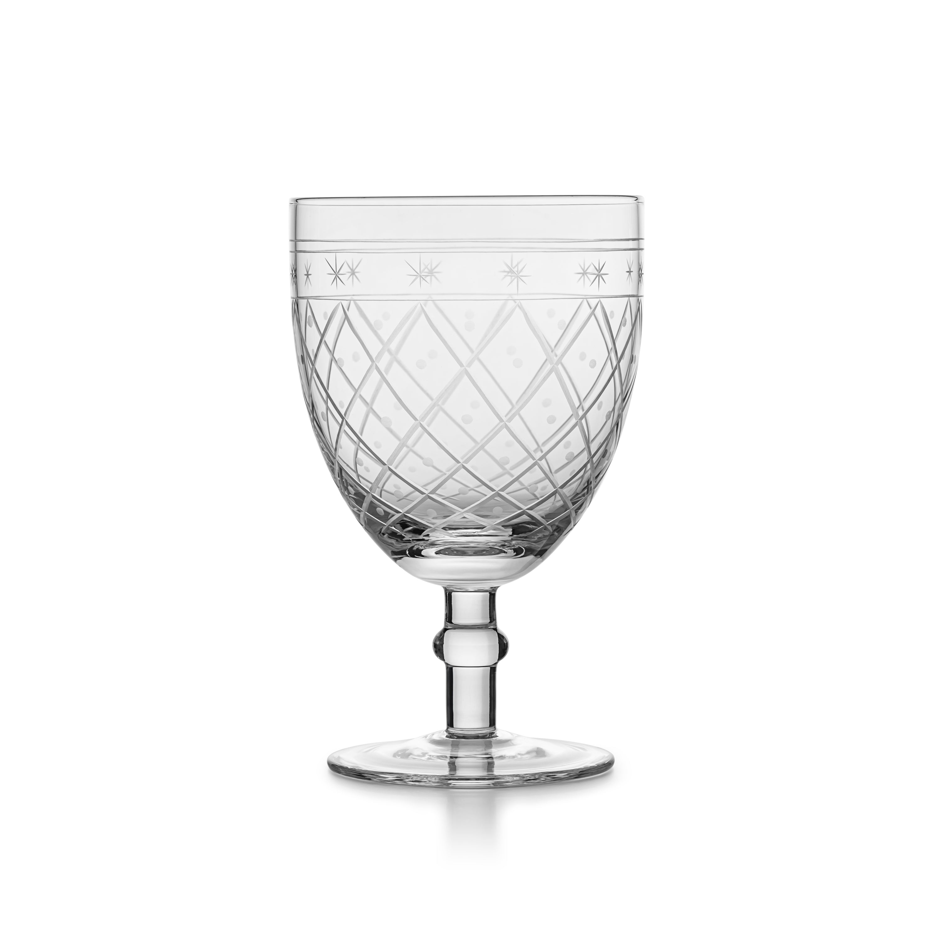 GLASS MED STETT RUTESLIP 35 CL KLAR