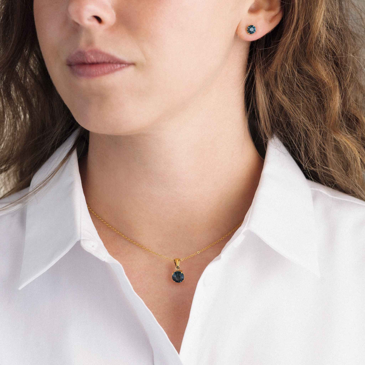 LYRA ØREDOBBER BLÅ