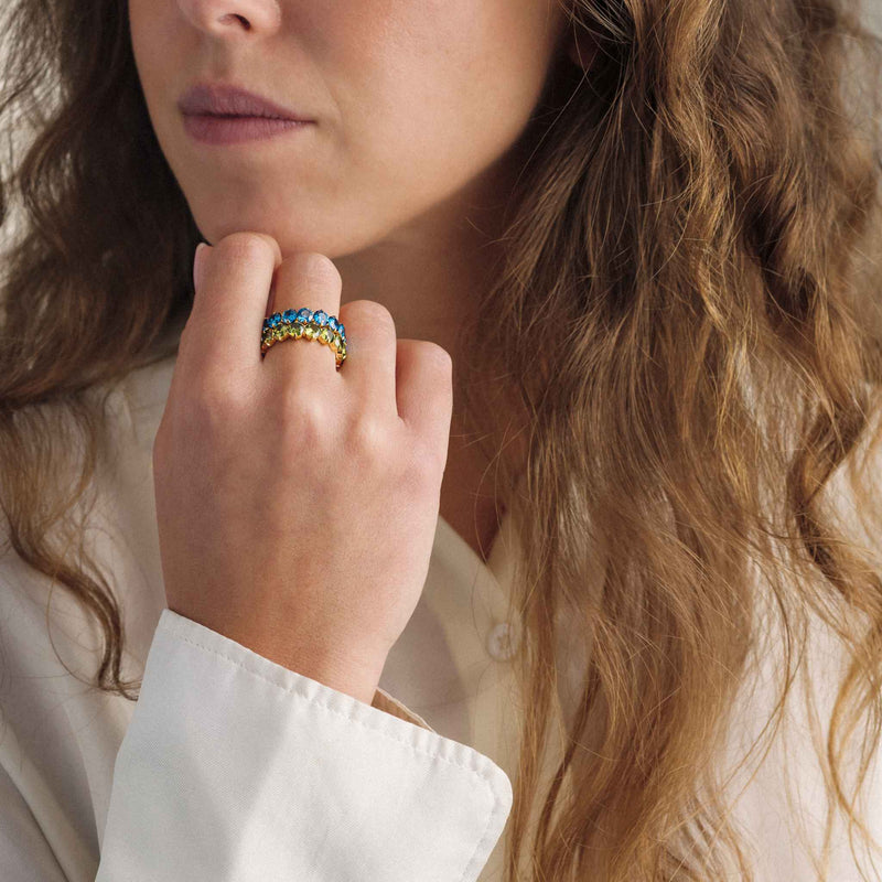 LYRA RING GRØNN