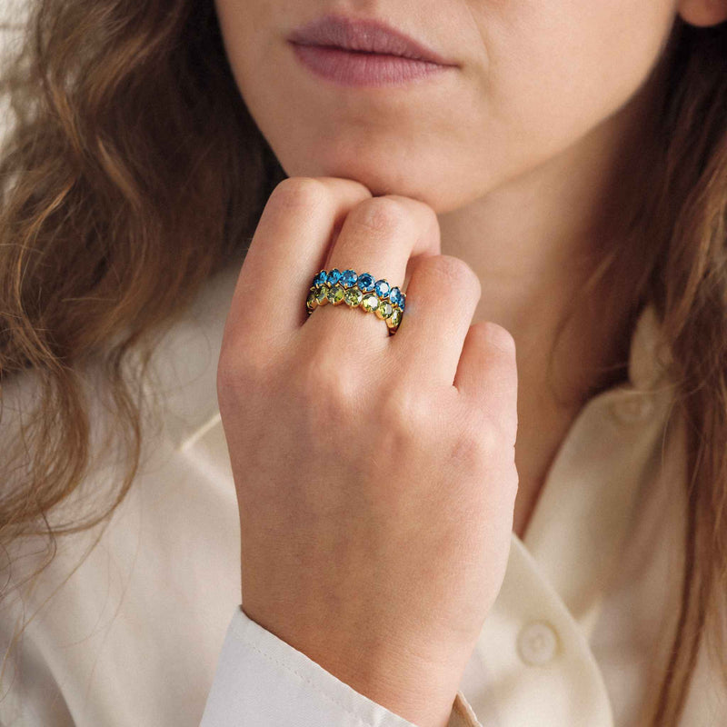 LYRA RING GRØNN