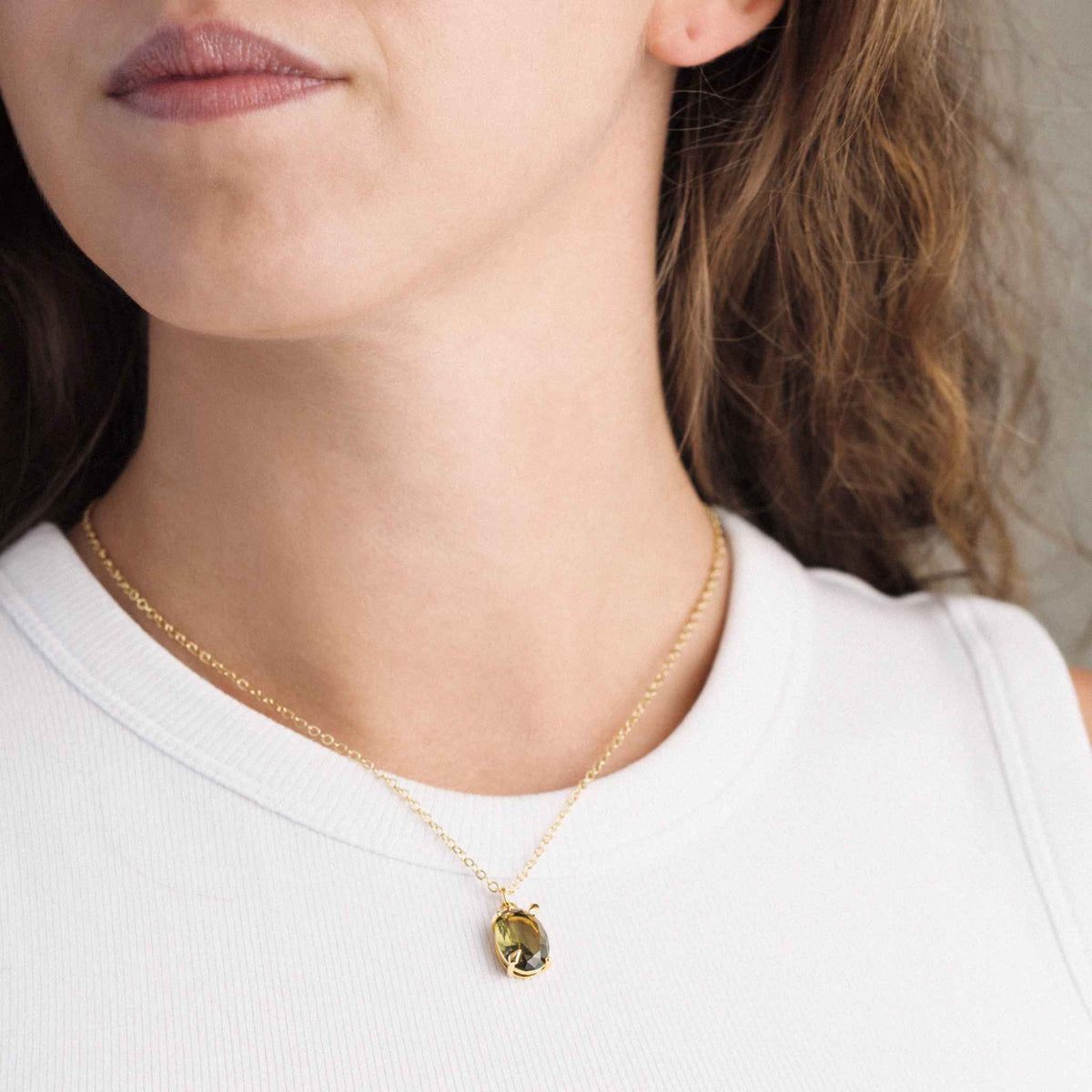 LYSNE NECKLACE GREEN