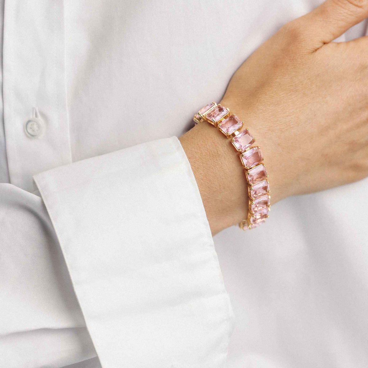 GLØR ARMBÅND LYS ROSA