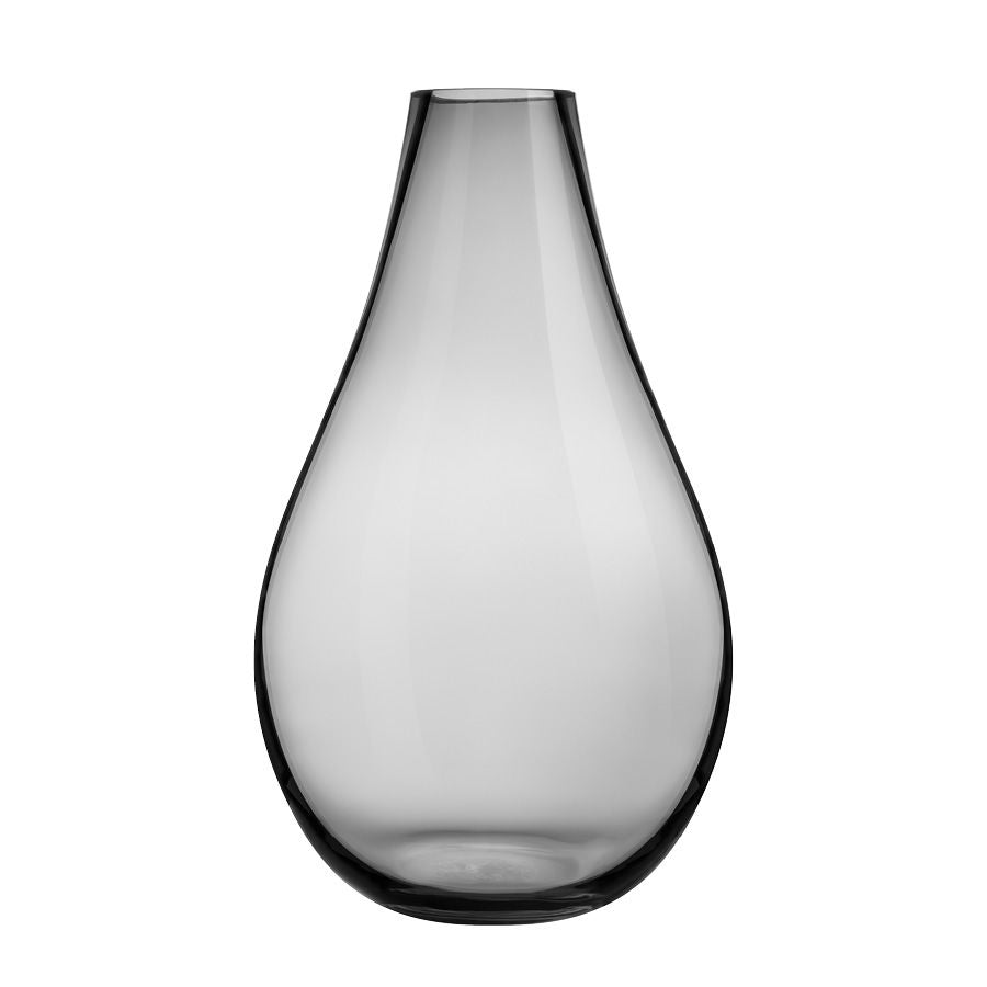 DRÅPE VASE RØKGRÅ 29 CM  M/OVERFANG