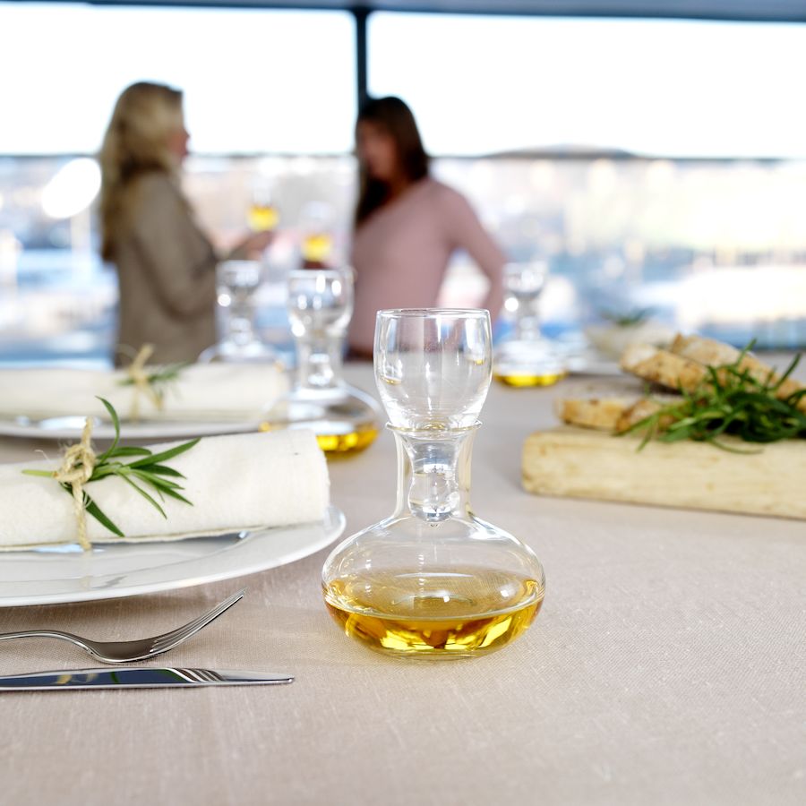 KARAFFEL M/GLASS 5CL 4 STK