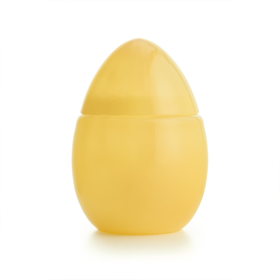 OPAL GLASS EGG 15 CM YELLOW