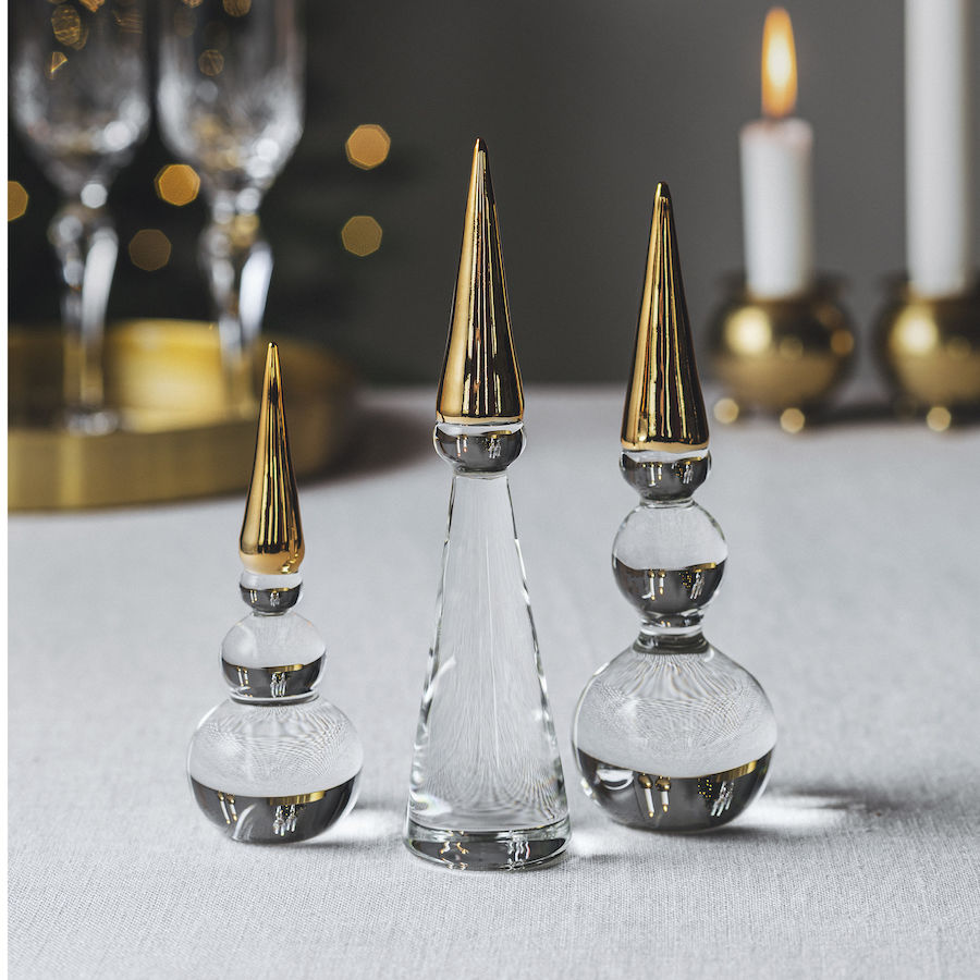 SNØMANN NISSE GULL 12,5 CM