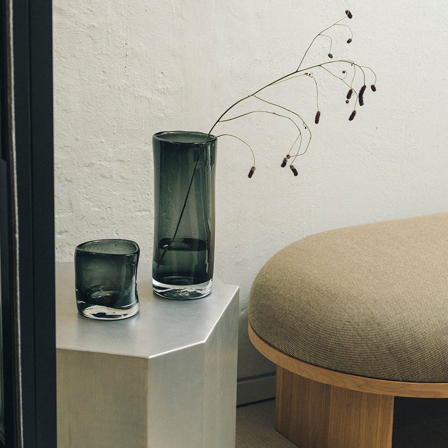 VASE RØKGRÅ 29,5 CM X 11 CM