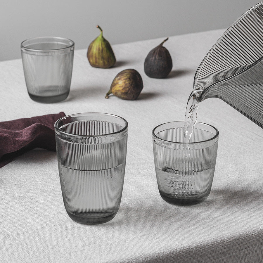 GLASS SMOKED GRAY 30CL 6 PCS