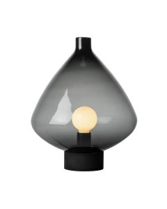 Bordlampe 4218 røkgrå m. sort sokkel